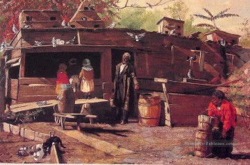  le - Uncle Ned à la maison réalisme peintre Winslow Homer